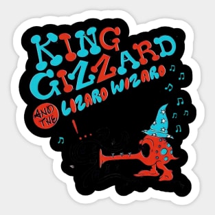 King gizzard and the WIZARD lizard t-shirt Sticker